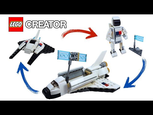 LEGO Creator 3-in-1 31134 Space Shuttle  ALL Builds - LEGO Speed Build