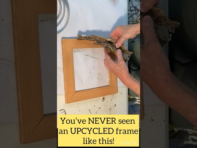 You’ve Never Seen a FRAME Like This! Upcycled Picture Frame #shorts