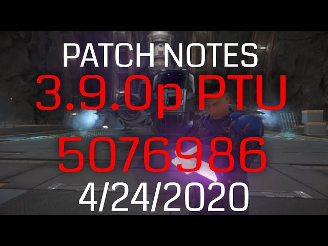 Star Citizen 3.9.0p PTU Patch Notes, Ships falling | Known Issues | Bug Fixes | PTU 5076986