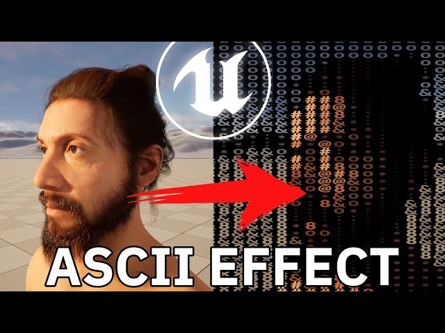 ASCII Shader/ Post Process Material Unreal Engine || UE5