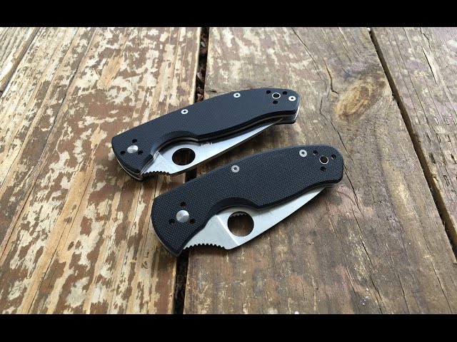 The Spyderco Tenacious and Persistence: The Combined Nick Shabazz Review