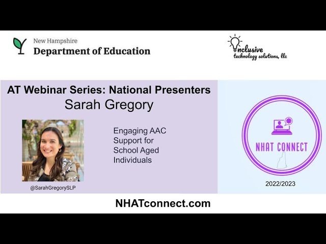 NHAT Connect: Engaging AAC support for school aged individuals