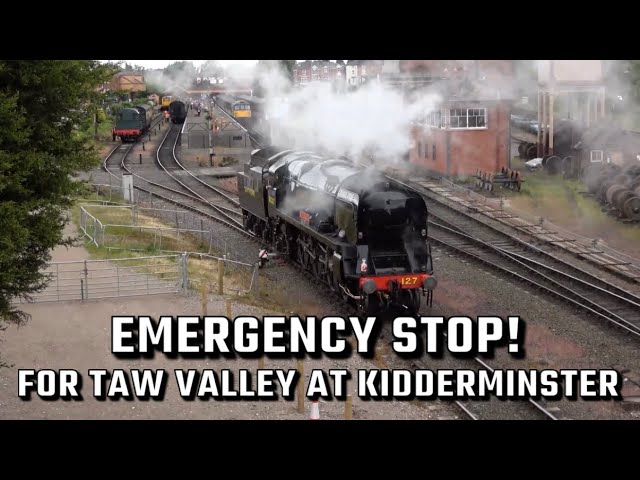 EMERGENCY STOP! for Taw Valley at Kidderminster Town | Severn Valley Railway inc. Diesel depot