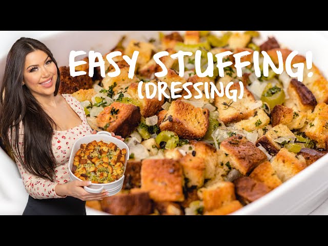 THE EASIEST THANKSGIVING STUFFING RECIPE