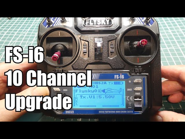 FLYSKY FS-i6 Transmitter / 10 Channel Upgrade