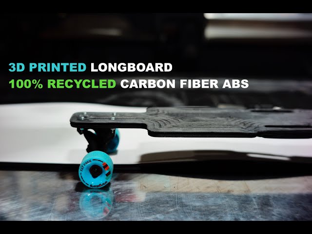 3D Printed Longboard #3dprinting #recycled  #circulareconomy