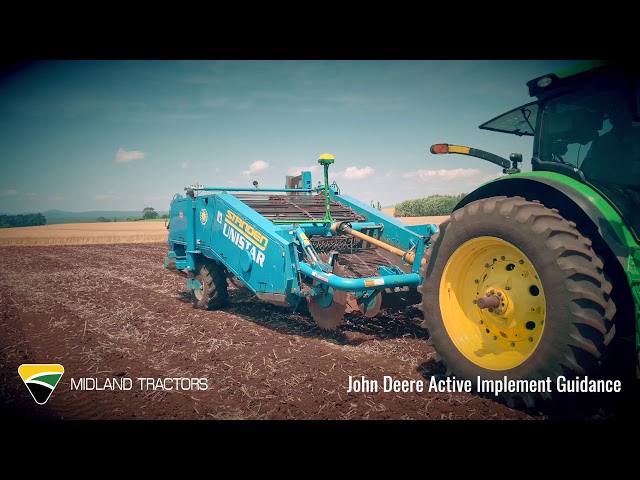 John Deere Active Implement Guidance in action on Skellbrook Farmings destoner