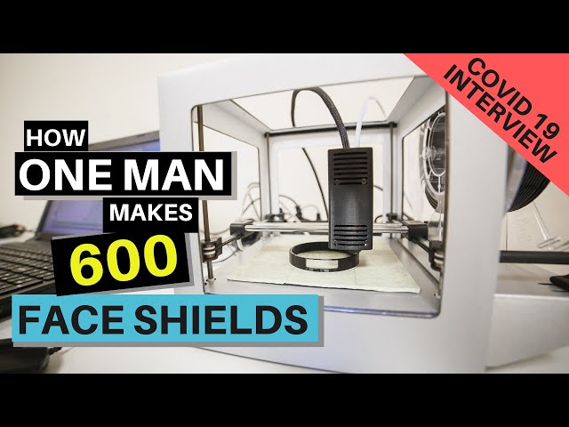 How one man makes 600 face shields | Battling COVID-19