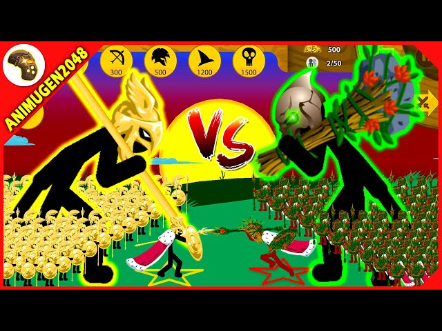 GOLDEN GRIFFIN vs FINAL BOSS LEAF GIANT | Stick War Legacy Mod VIP | Animugen2048