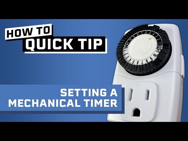 How to Set a Mechanical Timer for Hydroponic Pumps & Grow Lights