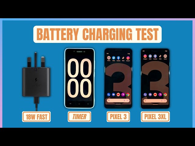 Google Pixel 3 VS 3 XL Charging Test | 18W Fast Charging