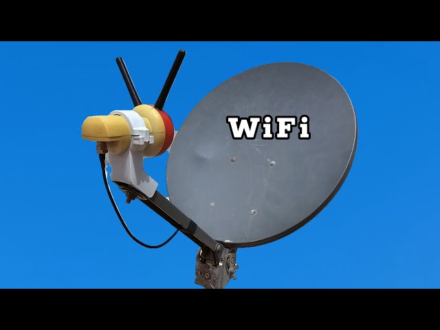 How to make an antenna for long-range Wi-Fi networks using LNB