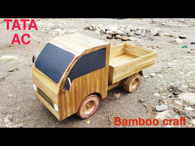 How to make Tata Ace mini truck using bamboo || making RC Tata ace at home.