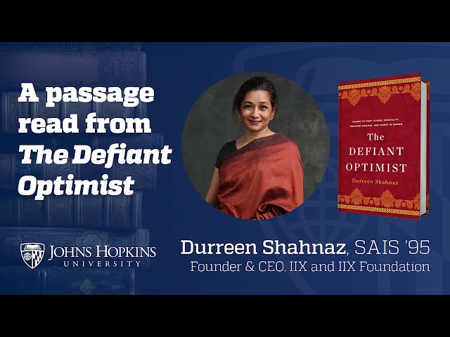 Alumni Author Book Talk: Durreen Shahnaz ‘95 reads from The Defiant Optimist