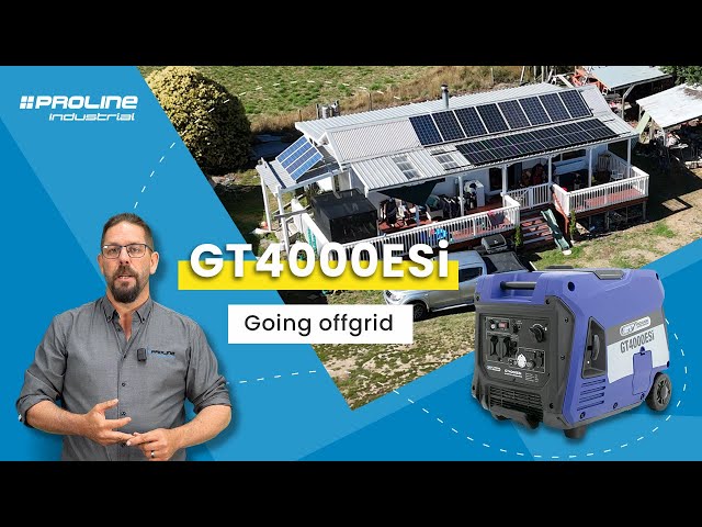 Going Off Grid - with the GT4000ESi generator and Proline Industrial