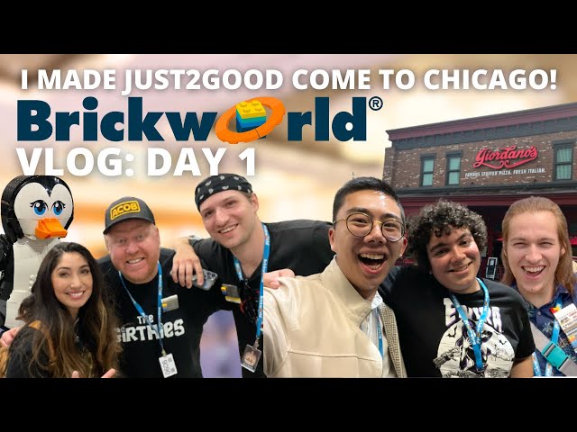 I Made Just2Good Come to BrickWorld Chicago! LEGO Convention VLOG Day 1