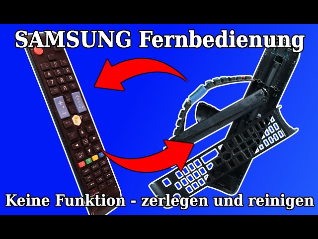 Samsung TV Fernbedienung ohne Funktion - Fernbedienung reparieren