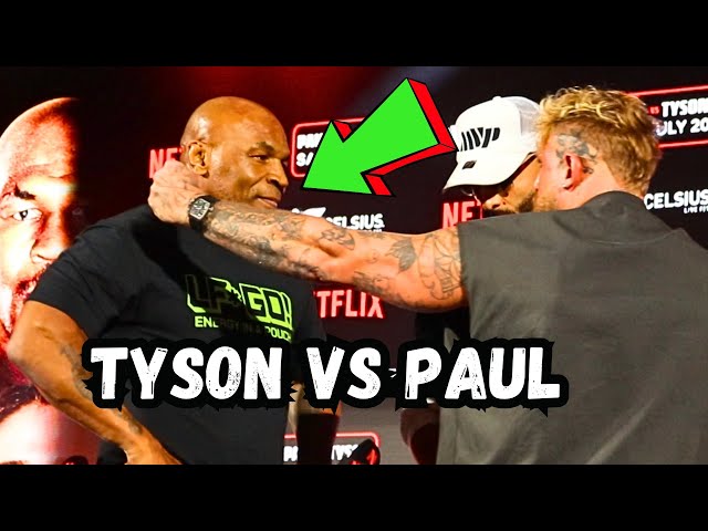 Unreal: Jake Paul TAUNTS OLD MIKE TYSON at Press Conference FACEOFF