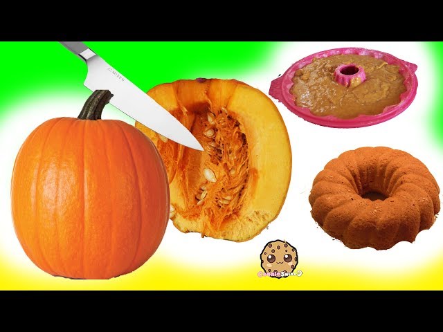 Homemade Pumpkin Bread from Real Halloween Pumpkin Cooking with Cookie Video