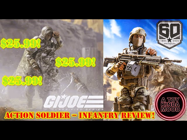 $25.99 GIJoe Classified 60th Anniversary ACTION SOLDIER INFANTRY Review!
