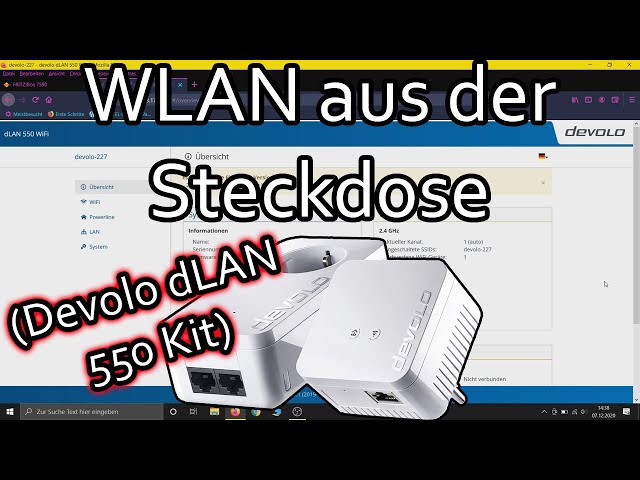 Devolo dLAN 550 WiFi Installation (Powerline Starter Kit einrichten)