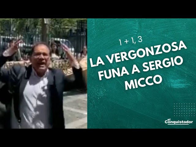 La VERGONZOSA Funa a Sergio Micco | 1 + 1 = 3