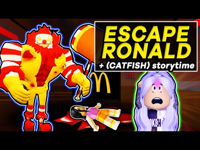 ESCAPE ROBLOX RONALDS' DINER OBBY + CATFISH STORY TIME