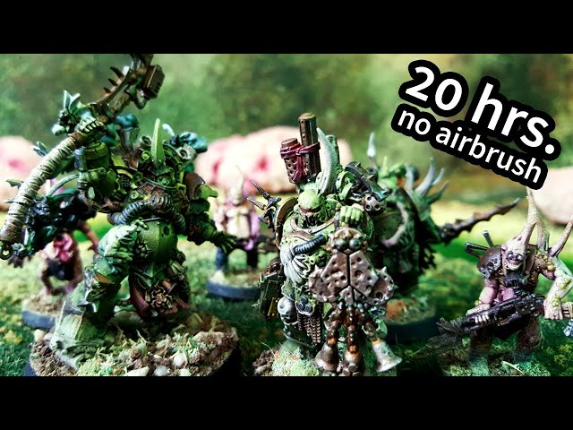 Speed Painting Death Guard Combat Patrol in 20 Hours Without an Airbrush