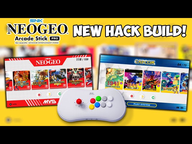 Neo Geo Arcade Stick Pro Capcom & Neo Geo Only Hylostick Pro Hack Build With New Themes!