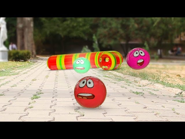 Slither.io vs Red Ball in Real Life