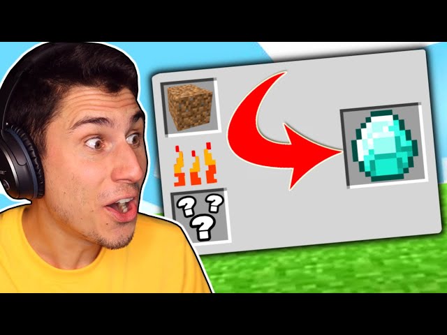 I Made DIAMONDS FROM DIRT In Minecraft!