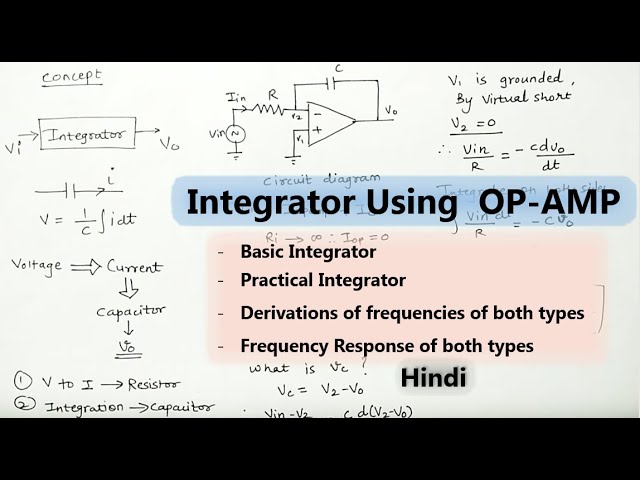 INTEGRATOR USING OP-AMP | Basic and Practical Integrator | Electronics Subjectified