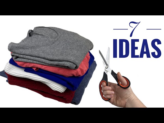 LET'S RECYCLE OLD SWEATERS INTO NEW NEEDED THINGS! 7 AWESOME IDEAS!