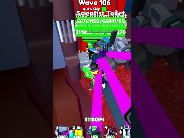I glitched the Game to get to WAVE 176 In TTD Endless Mode #toilettowerdefense