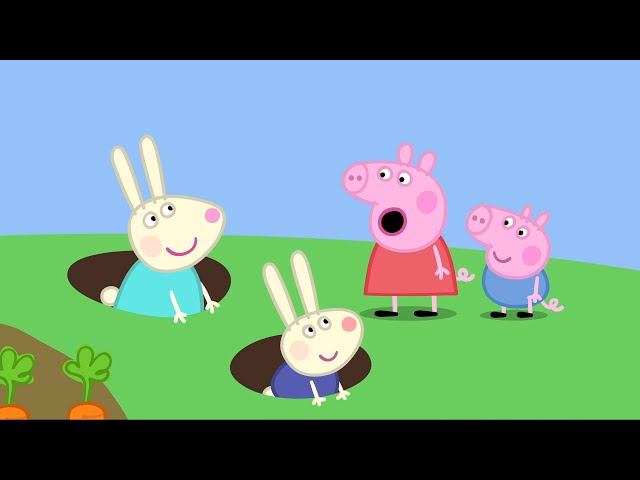 Peppa Pig Meets Rebecca Rabbit! | Kids TV And Stories