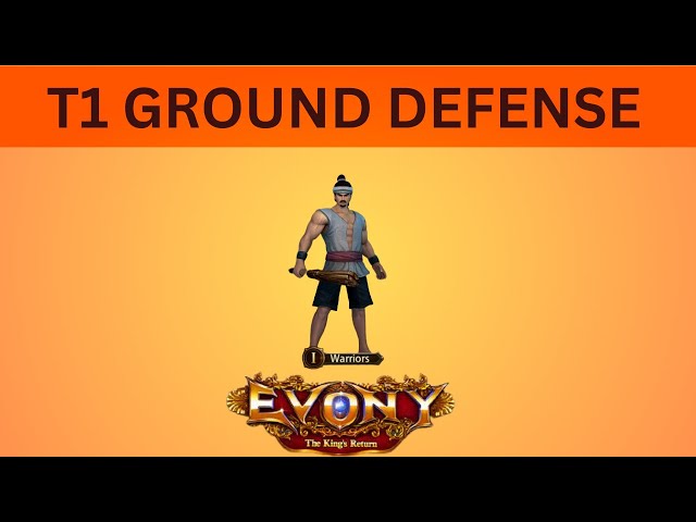 EVONY- T1 Ground Defense or Any other T1 Setup - Will it work?