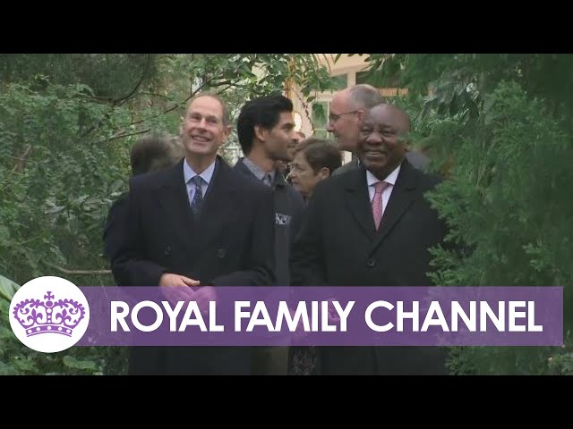 Prince Edward and President of SA Visit Kew Gardens