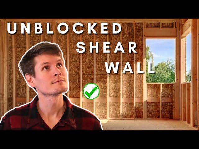Unblocked Wood Shear Wall - Design Example #structuralengineering #engineering #construction