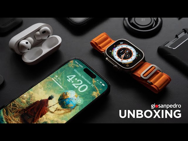 Giving Papa an Apple Watch Ultra | iPhone 14 Pro & AirPods Pro 2 Unboxing (ASMR)