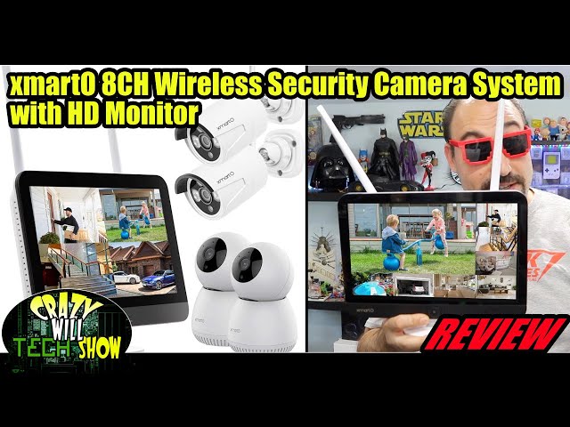 xmartO 8CH Expandable Wireless Security Camera System with HD Monitor, review