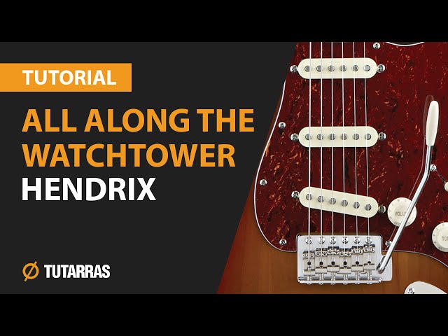 How to play All Along The Watchtower from JIMI HENDRIX- Electric Guitar GUITAR LESSON