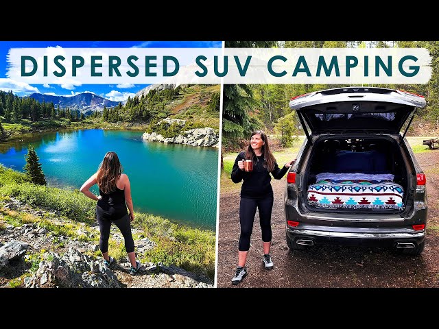 DISPERSED CAMPING in Colorado with our SUV | Alpine Lake Hike & Scenic Pass