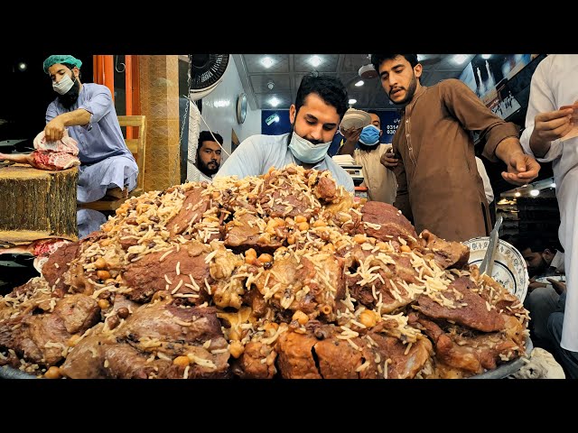 INCREDIBLE STREET FOOD IN PAKISTAN 🇵🇰 Peshawar the Meat Heaven x Mountain of Beef Pulao