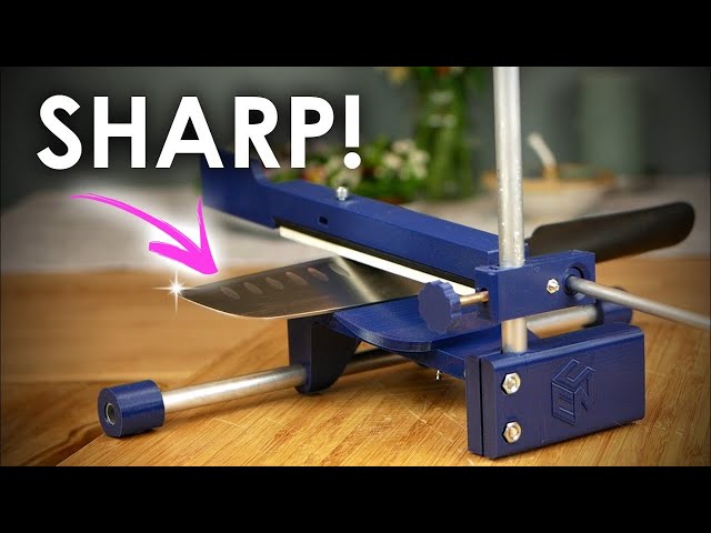 PERFECTLY sharp knifes! 3D PRINTED sharpening tool 🍴