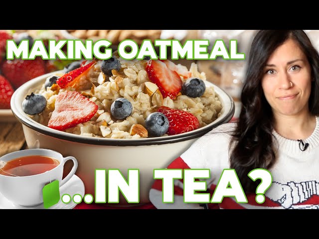 How to Cook Oatmeal in Your Morning Cup of Tea | Breakfast Recipe