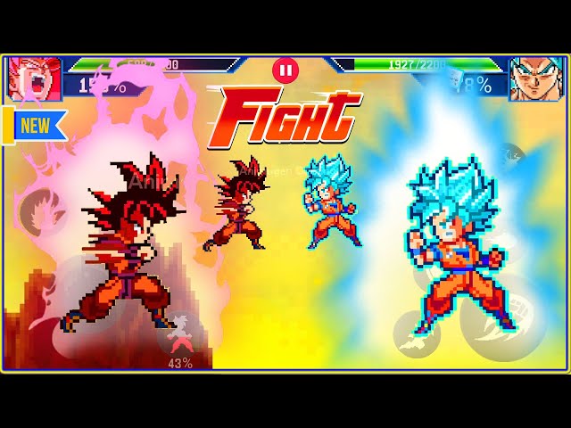 Tournament Saiyan Goku Vs SSJ Blue - Legendary Mini Warriors Apk 💛 Gameplay