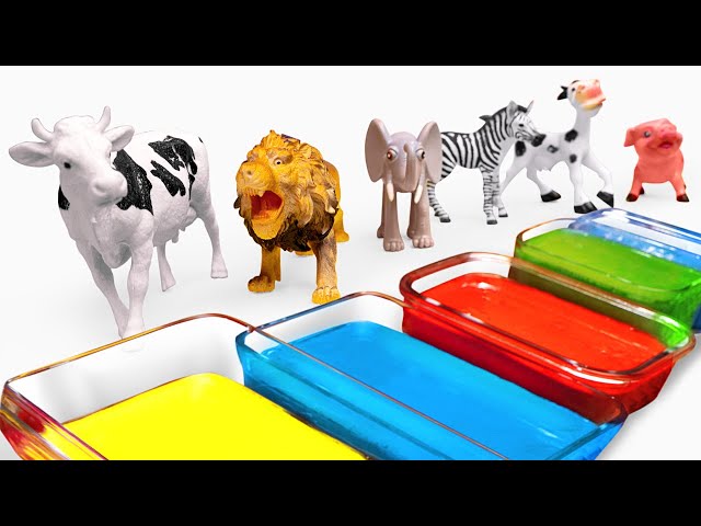 Play & Learn Animals with Colorful Paints - Best Preschool Toddler Learning Video