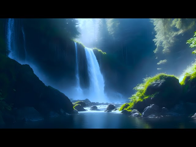 Sleep Oasis: Waterfall Sounds for a Calm & Restful Night, Sound of water, deep sleep, waterfall,asmr