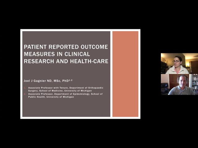 Choosing patient reported outcomes measures for improving patient monitoring and outcome assessment