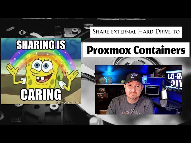 Mount external hard drive to Proxmox, and share it with containers.